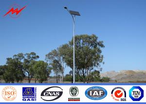 Quality Outdoor Lighting Poles 28m Galvanized Street Light Poles With White Surface Colar wholesale