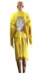 PP PE Filter Medical Protective Suit Yellow Disposable Isolation Clothing