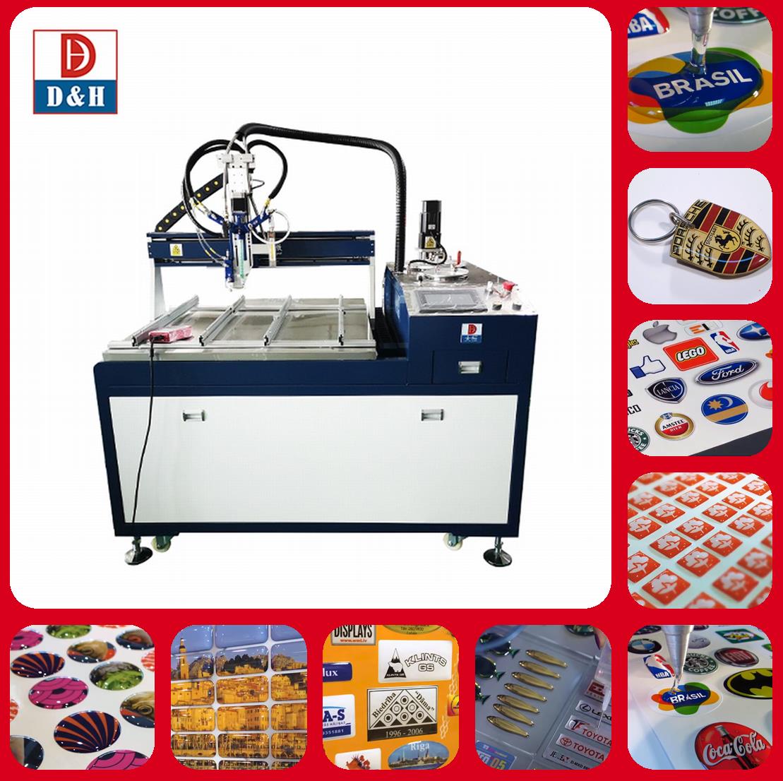 Tank B 10L Three Axis 3D Epoxy Dome Sticker Machine for Automatic PVC Glue Dispensing