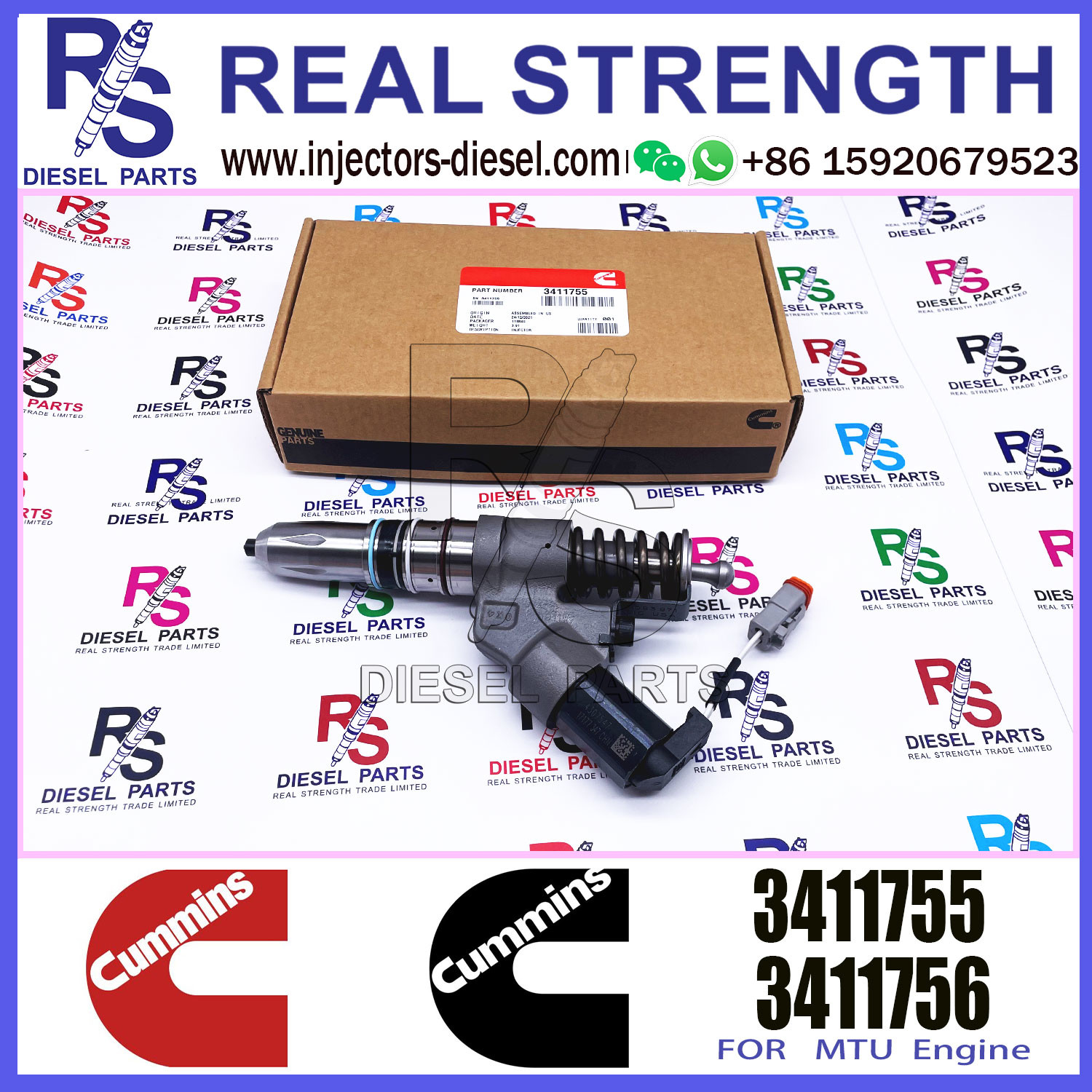 Diesel Engine Fuel Injector 3411754 3083863 3411756 3609925 3083849 3087772 3411755