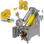 Automatic Net Bag Packing Machine For Gold Coin Chocolate Garlic Mesh Bag