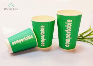 Quality Compostable Paper Takeaway Cups Single Wall Leak Proof For Cold Beverage wholesale