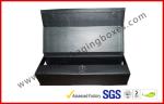 Black Curlers Electronics Packaging Boxes , Coated Paper Packaging Box With