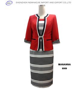 Quality women clothes online MANANNA 8069 dress suits wholesale