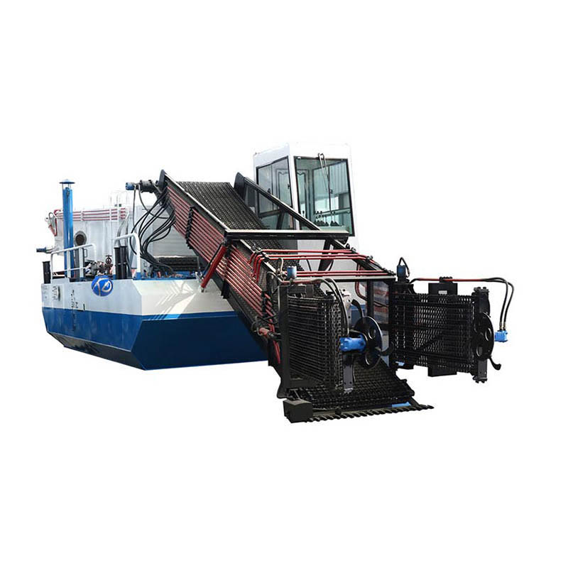 Duckweed Reed 1000m3 Floating Algae Harvester Machine Water Grass Harvester