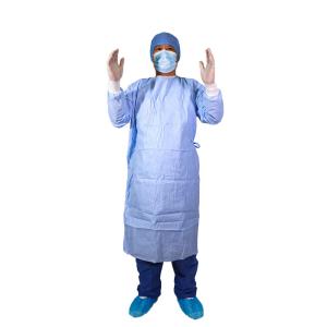 Quality Non Sterile AAMI Level 4 Non Woven Protective Gown BVB 510k 68gsm Surgical Gown wholesale