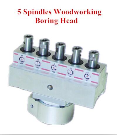 High quality 5spindles woodworking boring head/multiple spindle boring machine