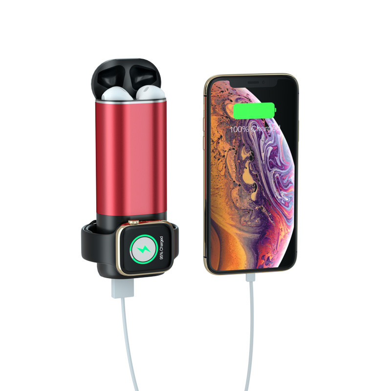 Mini 5200mAh Travel Charger Power Bank Battery Wireless Charger for Apple Watch