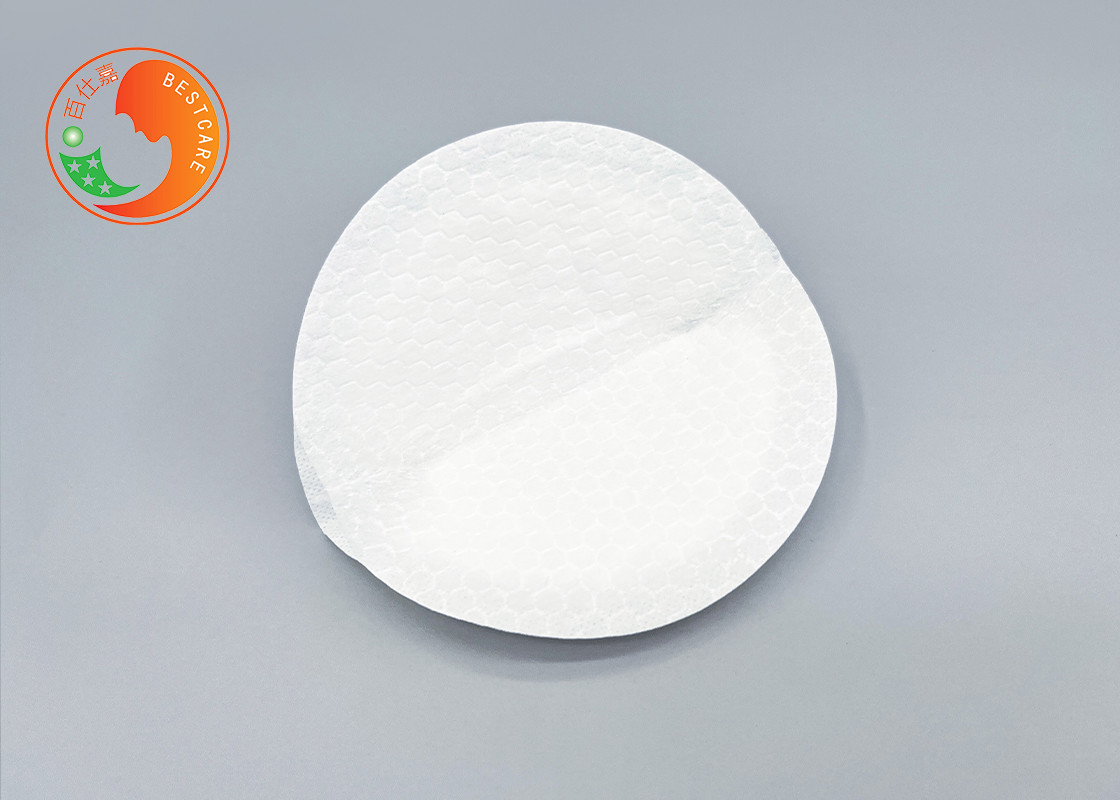 Elastic Free Disposable Nursing Breast Pads Round Shape Breast Milk Collection