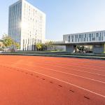 Asphalt Base Eco Sports Flooring Rubber Running Track Non - Porous Impermeable