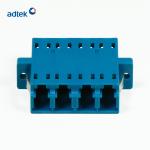 Singlemode Quad LC Fiber Adapter 0.2dB 1000mating With Flange