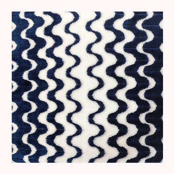 Cationic Jacquard Flannel Fleece Fabric 260gsm For Warm Blanket Home Textile