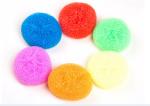 Colorful Plastic Scouring Ball OEM / ODM Acceptable With Strong Cleaning