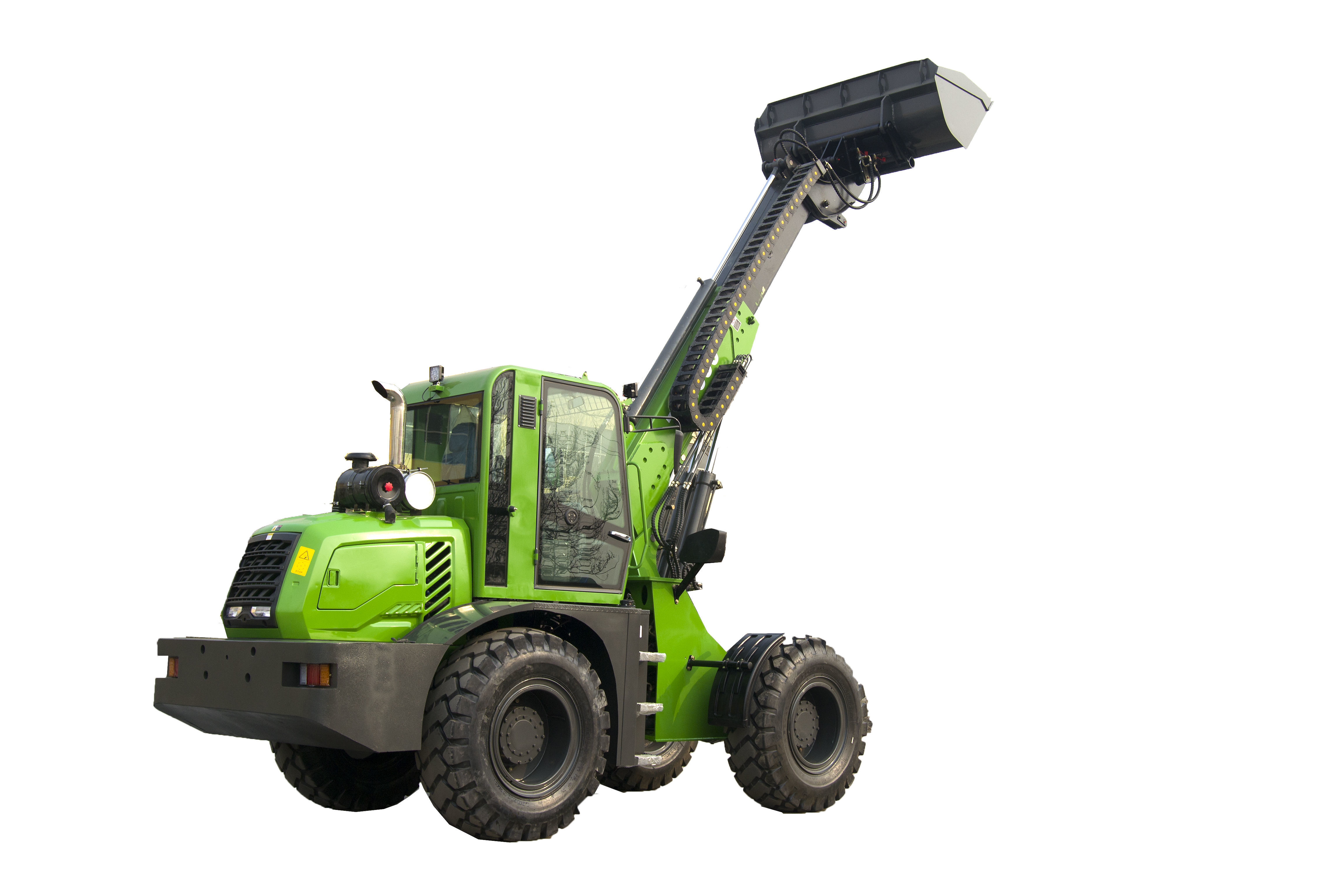 2.5 Ton Telescopic Small Bucket Loader 60KW Four Wheel Drive