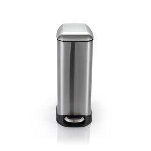 Quality 12 Liter Rectangular Stainless Steel Trash Can For Office wholesale