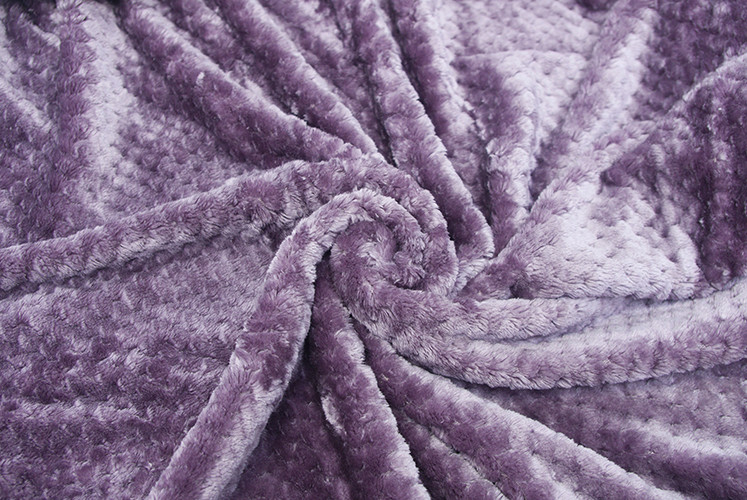 Extra Soft Warm Plush Flannel Bed Blanket Jacquard Style Lightweight 100% Polyester