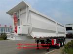 Front End Lift Tipper Semi Trailer 40m3 Dumper Semi Trailer 12 Wheels For Stone