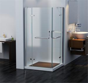 Quality Customized Tempered Glass Shower Enclosure 921L Square Swing Shower Door wholesale