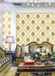 PVC Wallpaper Damask Chinese Wallcovering Vendor European Style Room Sofa