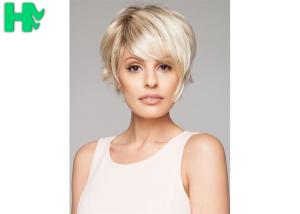 Quality New Arrival Sale Popular Light Blonde Synthetic Natural Look Short Wig wholesale