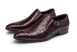 Genuine Python Mens Leather Dress Shoes , Exotic Snake Embossed Classic Dress