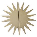 Golden Sun Shaped Aluminum Cabinet Knobs 4.72inches Decorative Novelty wardrobe