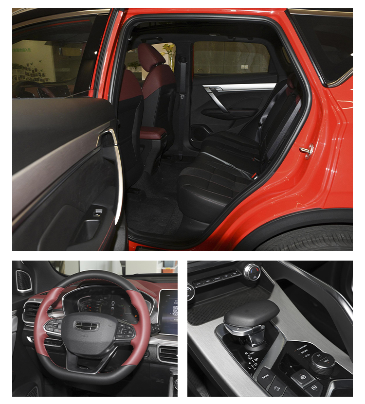 130kw Maximum Power Geely Binyue Phev Hybrid Car 1.5T Engine 210 Km / H High Speed Four Wheel SUV Five Seats 3m Vehicle