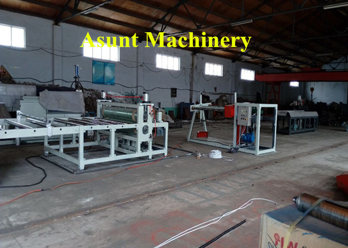 Stable Three Rollers Pet Sheet Production Line , Plastic Sheet Extruder Machine
