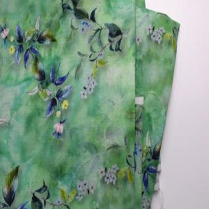 Quality Ramie Hemp Polyester Lycra Sublimation Printing Fabric For Garment wholesale