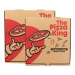 Personalised Dough Pizza Boxes Takeaway Small Pink 3 6 7 8 9 10 11 12 Inch