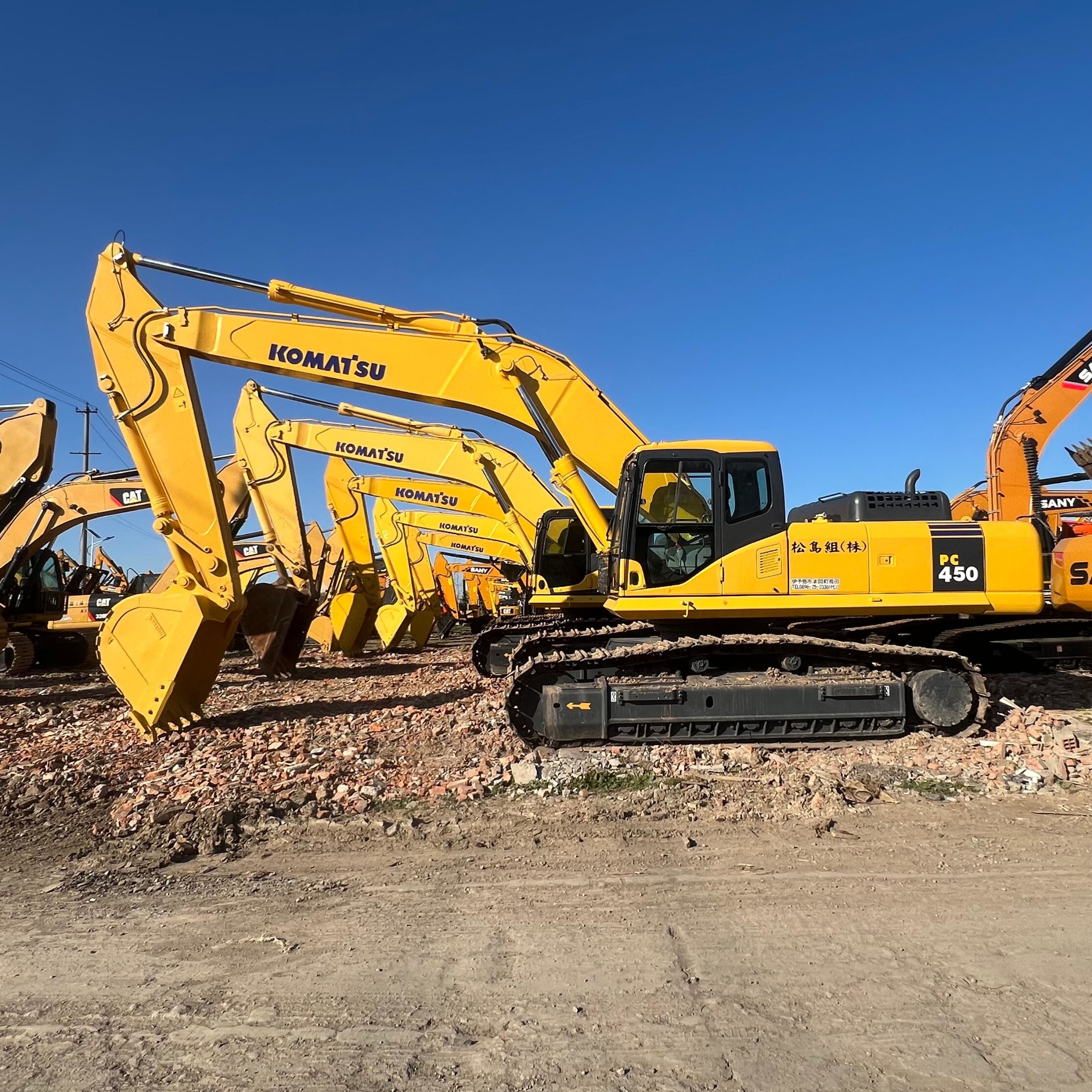 45 Ton Heavy Equippment Machine Used Komatsu PC450-7 Backhoe Excavator