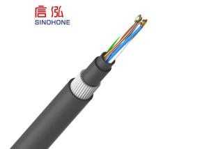 Quality Outdoor SWA Armored 24AWG CAT5E Ethernet LAN Cable With Copper Conductor wholesale
