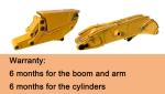 Thicker Plates Excavator Short Arm With Bucket / Breaker Digging Tunnel