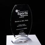 Safe Package Sport Golf Club Customizable Football Medal Transparent Glass