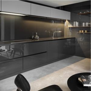 Quality Italian Furniture Smart Kitchen Cabinets with Quartz Stone Countertop and Modular Design wholesale