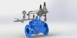 IP68 Ductile Iron Anti Surge Control Valve As A Safety Valve
