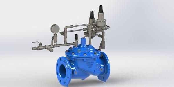 Industrial Grade Surge Anticipation Valve Epoxy Coated Pressure Adjustable for