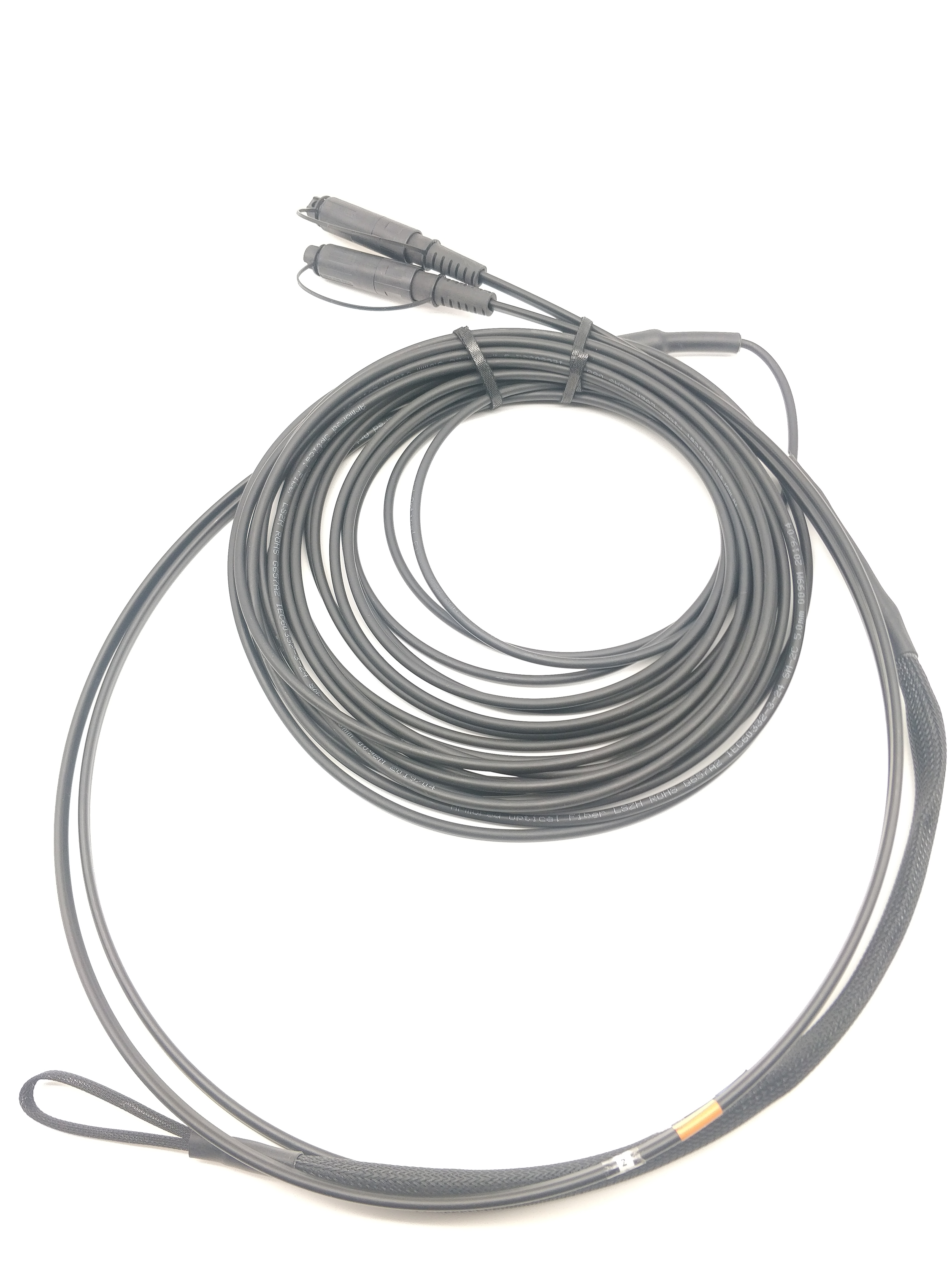 Armored Tube IP67 SC APC SM Fiber Patch Cord For FTTA FTTH BBU RRU Cable