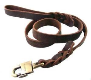 Quality High quality braided rope pet dog collar chain leash dog collars in leather wholesale