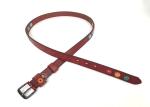 Embroidered Flowers Cowhide 95cm Female Leather Belts