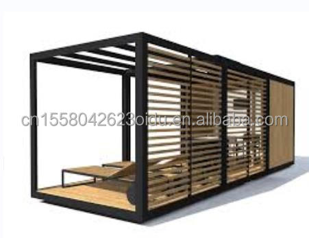 Customized Color 20ft Prefabricated Flat Package Bulk Container Frame House for Migrant Workers on Construction Site