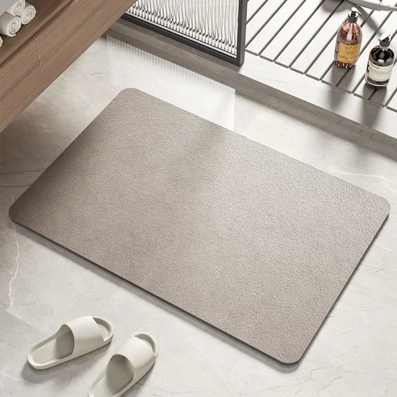Mordern Style Diatomaceous Earth Bath Mat for Fast Water Absorption and Easy Cleaning
