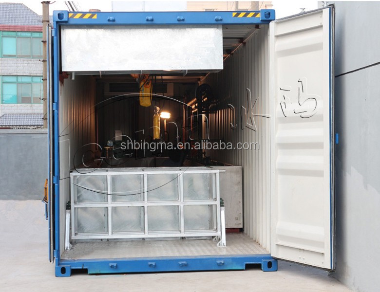 Emerson 3 Ton Directly Cooling ICEMA Containerized Block Ice Plant