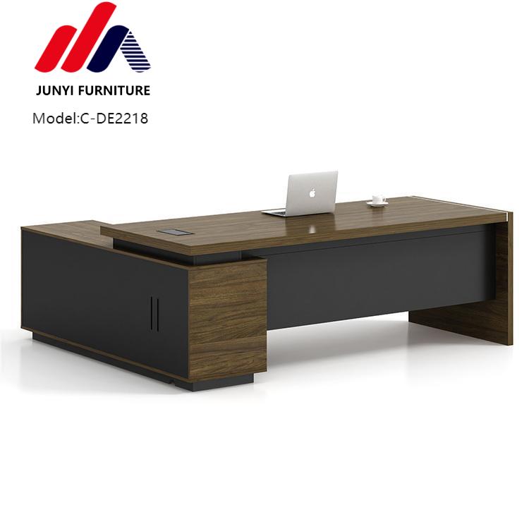 Stylish L-shaped Executive Office Desk for Director and Manager in Modern Design