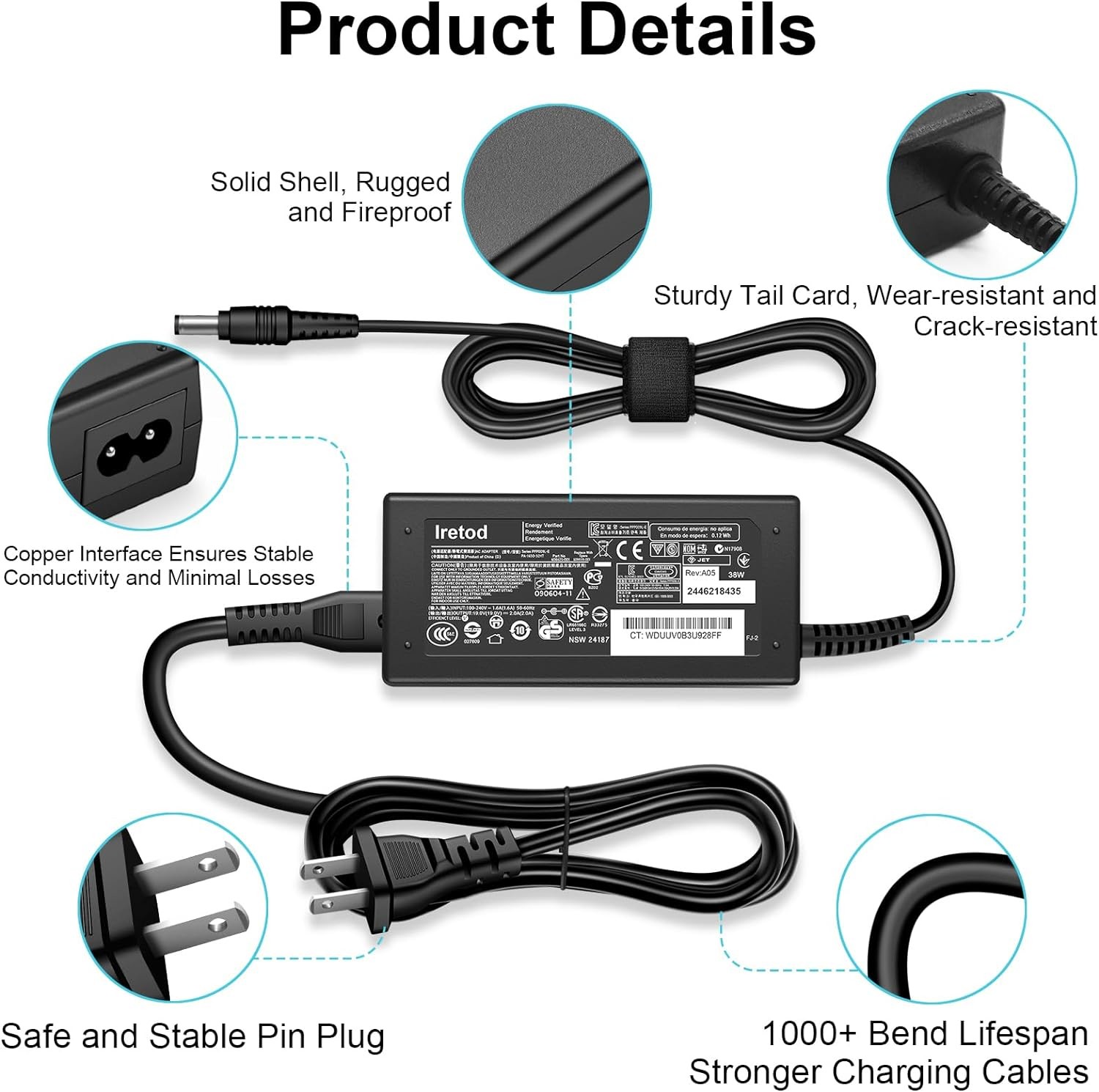 Wireless Bluetooth Speaker Harman Kardon Charger 38W AC Power Charger Adapter