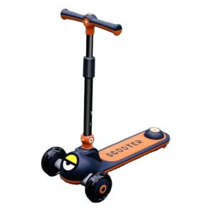 Quality One-Button Folding Soft Leather Seat 3 Wheel Ride On Scooter Car for Kids and Durable wholesale