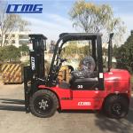 Full Free Mast Hydraulic Diesel Forklift Truck 3 Ton For Freight Yard