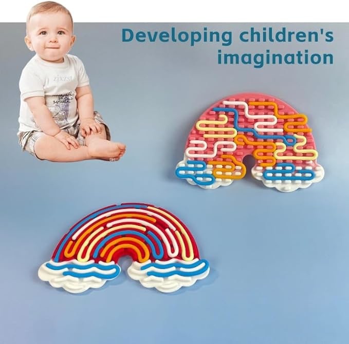 Sensory Activity Board Silicone Fidget Toy Designed for Calming Stress Anxiety ADHD Autism