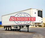 48ft Refrigerated Box Trailer , Tri Axle Refrigerated Trailer 12.00R20 Tire