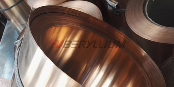 Qbe2 Beryllium Copper Strip 0.1mmx250mm Hard State Bright Surface
